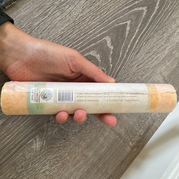 Heart Chakra Candle & Lava Stone Holder | 8 Inch Love Pillar w/ Essential Oils - Picture 7 of 10